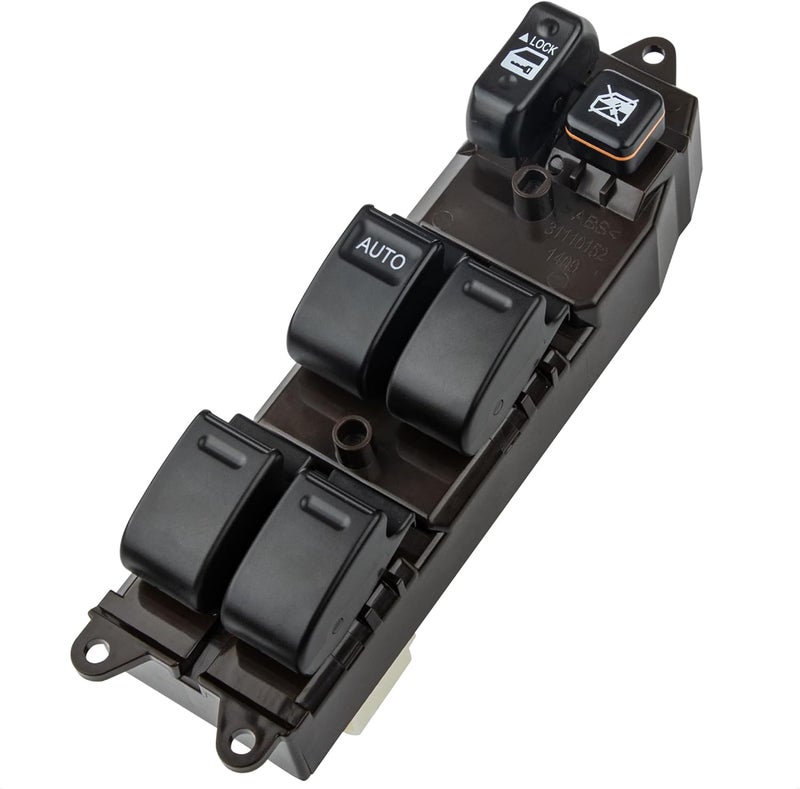 Obaee Master Door Lock Window Switch Control Button Compatible with Toyota Camry 2002-2006, Corolla/Matrix 03-08, Sienna 04-09, Tacoma 05-07, Scion xA/xB 04-06, Replace 84820AA070 901-705, 14 Pins - Image 1